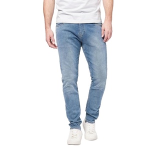 Pantalon en jean décontracté respirant à devant plat pour homme, coupe régulière, tissu Oxford, haute qualité, prix de gros - Product Image 4