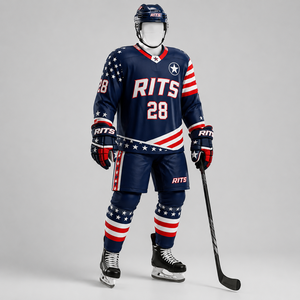 Conjuntos de Jersey y Pantalones de Hockey sobre Hielo de Primera Calidad, Fabricación en Fábrica, Precio al por Mayor, Uniforme de Hockey sobre Hielo, Servicio OEM al por Mayor - Product Image 4