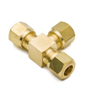 Conector en T Recto de Latón con Rosca Hembra NPT Hexagonal Pulido de Baja Presión de 3 Vías para Fontanería OEM/ODM en Pulgadas - Product Image 4