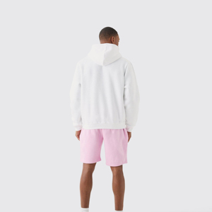 Sudadera con capucha informal para hombre con cremallera, diseño liso y estampado 3D personalizado con efecto de espuma, cremallera negra, personalización de logotipo para invierno - Product Image 2