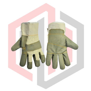 ถุงมือหนังคุณภาพสูงแบบเต็มฝ่ามือ ทนทานต่อการฉีกขาด ระบายอากาศได้ดี ปราศจากซิลิโคน ป้องกันไฟฟ้าสถิต ป้องกันไฟ และป้องกันแรงกระแทก - Product Image 5