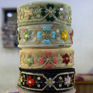 ผ้าลูกไม้ประดับด้วยลูกปัดและหินสำหรับเสื้อผ้างานแต่งงานผ้าลูกไม้ปักตาข่ายนิ่มหรูหราเป็นมิตรกับสิ่งแวดล้อมดีไซน์ตามสั่ง - Product Image 1