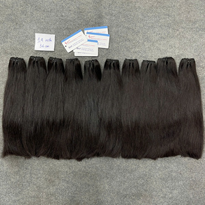 Paleta de colores vivos, negro ébano, cabello humano vietnamita 100% liso, listo para enviar, hebras sedosas, sujeción fuerte, suave - Product Image 5