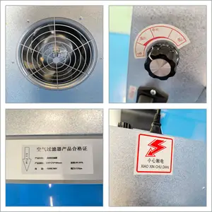 Unidade de filtro de ar FFU Mushroom HEPA para ventilador AC EC, motor de mesa independente, ventilador com fluxo laminar