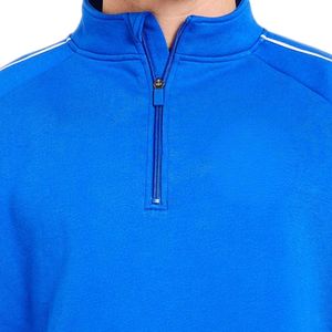 Sweat-shirt oversize pour homme à demi-zip, coupe ample, col montant, manches longues, style athlétique décontracté avec bande contrastante - Product Image 6