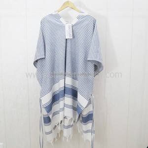 100% coton turc Golf serviette à capuche bain Wrap plage Fouta rayé motif différent Style indien fabricant - Product Image 2