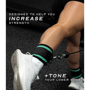 Sangles de cheville en néoprène pour entraînements de jambes sur machine à câbles, soulevés de hanches, vente en gros, accessoires de gym Europe - Product Image 4