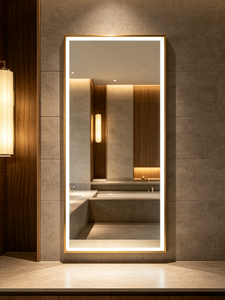 Daystar Trade Modern Rectangular LED Backlit <b>Wall</b>-Mounted Touch Switch <b>Bathroom</b> Vanity <b>Mirror</b> <b>for</b> Luxury Hotel Bar Mitzvah - Product Image 2