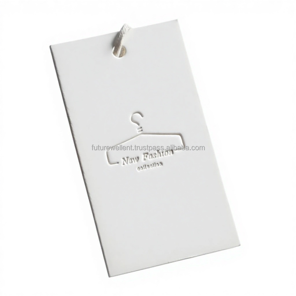 New Stylish Clothing Label Price Tag Card for Baby Clothes Custom Printed Paper Hang Tags for Clothing Latest Design Tag Cards