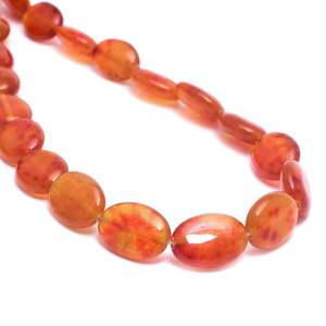Cuentas Sueltas de Piedras Preciosas Naturales de Naranja Ovaladas de 13x18 mm, Certificadas por GTC, Chakralume, para la Elaboración de Joyas, Provenientes de Rajasthan - Product Image 5