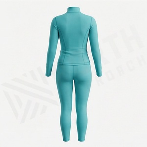 Premium Quality Gym Wear Set Women Sport Custom Fitness High Waist Shorts <b>Zip</b> <b>Up</b> <b>Jacket</b> Yoga Three Piece Clothes Suit - Product Image 2