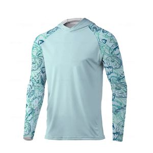Camisa de Pesca Impermeable para Hombre, Tallas Grandes, MOQ Bajo, Protección Solar UPF50 Personalizada, Manga Larga, Transpirable, Secado Rápido - Product Image 4