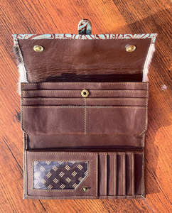 กระเป๋าเงินหนังวัวแท้สำหรับผู้หญิงเคสโทรศัพท์มีสไตล์สินค้ามาใหม่ขายดีกระเป๋าสตางค์หนังพิมพ์ลายนูนตะวันตก - Product Image 6