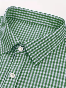 Camisa informal de manga larga para hombre, con cuello alto y botones de cuerno, 100% algodón, fabricada en Bangladesh, venta al por mayor personalizada. - Product Image 5