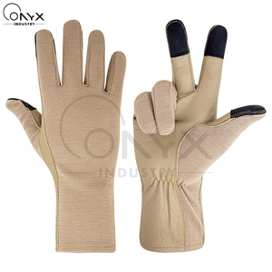 ถุงมือนิรภัย Nomex สำหรับงานหนัก ทนไฟ กันลื่น หนังแท้ สำหรับยุทธวิธี ล่าสัตว์ ยิงปืน ป้องกันมือ ถุงมือทำงานเพื่อความปลอดภัย - Product Image 3
