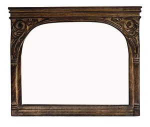 <b>Arched</b> <b>Framed</b> Wooden Rustic Decorative Wall Mirror Ornamental for Living Room Bedroom Entryway - Product Image 2