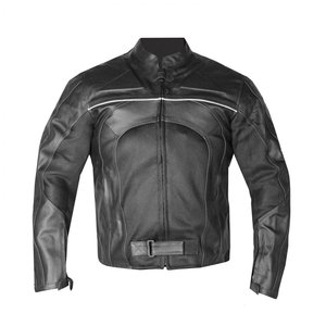 Vestes en cuir pour hommes de style décontracté d'hiver, fabriquées par Furat Leathers, col montant, fermeture éclair. - Product Image 5