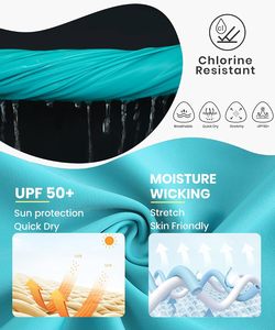 Unisex Full Sleeve Black Rash Guard Anti-UV UPF50+ <b>Swim</b> Top Quick Dry Breathable Polyester <b>Shirt</b> <b>for</b> Adults - Product Image 6