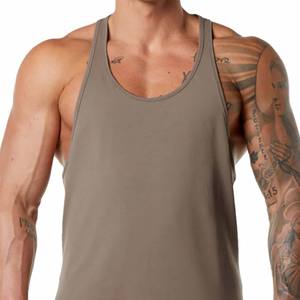 Débardeur côtelé personnalisé pour homme, col rond, uni, basique, en coton, décontracté, pour l'été - Product Image 2