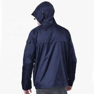 Men's Tactical Windbreaker <b>Jacket</b> <b>Waterproof</b> Outdoor Hooded Cargo Work Coat Lightweight Windproof Sportswear Casual Outerwear - Product Image 6