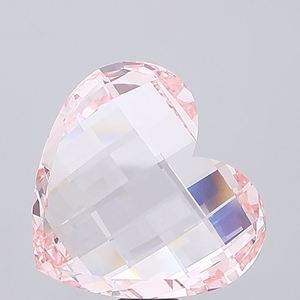 Diamant rose taille cœur 15,14 carats, rose vif fantaisie, VVS2, cultivé en laboratoire |   Grand diamant rose en forme de cœur |   Certifié IGI Artistique - Product Image 1