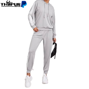 Services OEM – Pantalon de jogging pour femme, coupe droite, automne, 100 % coton, écologique, respirant, avec cordon de serrage, taille haute - Product Image 6