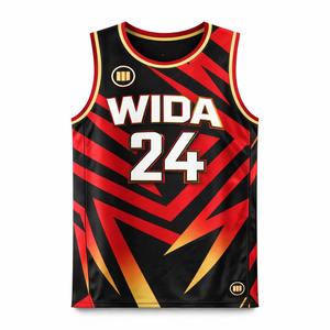 Wida Sports 2026 – Maillot de basketball personnalisé avec logo d'équipe, jersey brodé, vêtements grandes tailles, technique de sublimation - Product Image 2