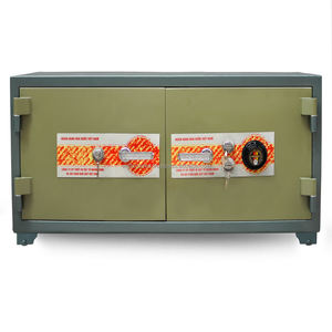 Caja Fuerte para el Hogar LX627 DK con Combinación y Cerradura de Llave, Construcción de Acero Inoxidable de 2 mm, Antirrobo e Ignífuga 1000-1200C - Product Image 1