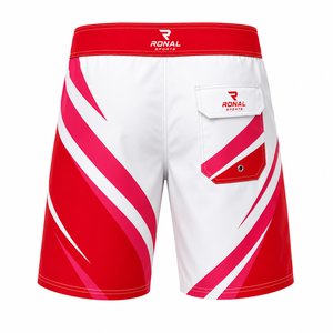 Men's Casual Summer <b>Beach</b> Board <b>Shorts</b> Elastic Waist Closure Woven Solid Mid Waist Breathable Windproof Front Logo 6XL Size - Product Image 2