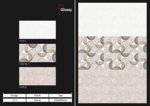 กระเบื้องเซรามิกผนังแบบมันเงาขนาด 12x24 นิ้ว (30x60 ซม.) สำหรับตกแต่งผนังห้องน้ำและห้องครัวสไตล์โมเดิร์น - Product Image 2