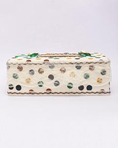 Mdf de madera blanco con caja de pañuelos de diseñador fábrica de artesanías sheeri - Product Image 5