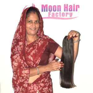 Indian Temple <b>Hair</b> 100% Natural Remy Indian Black Weave Single Drawn <b>Curly</b> <b>Human</b> <b>Hair</b> 100g Clip-in Blunt Cut Full <b>Extensions</b> - Product Image 4