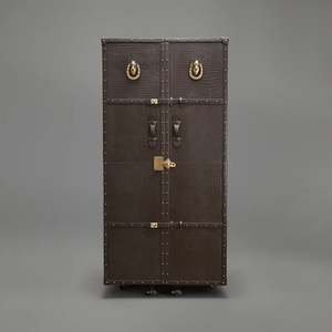 Vitrina Modular Color Vino Tinto para Sala de Estar y Uso en Hoteles, Diseño Antiguo Tradicional para Botellas de Vino - Product Image 1