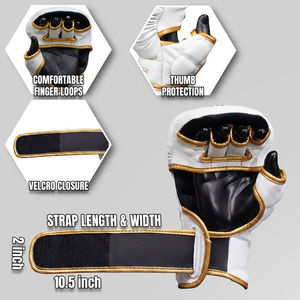 ถุงมือ MMA หนังไมโครไฟเบอร์คุณภาพพรีเมียม ขายส่ง แห้งเร็ว ระบายอากาศได้ดี เหมาะสำหรับการฝึกซ้อม ซ้อมต่อยมวยไทย คิกบ็อกซิ่ง และกีฬาต่อสู้ประเภทต่างๆ - Product Image 3