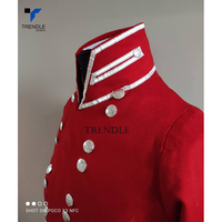 Kemeja Jaket Kanvas Musim Dingin Pria dengan Warna Kustom, Kancing Perak Tunggal, Kerah Berdiri, Gaya Inggris, Logo Depan