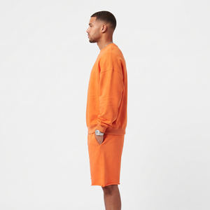 Ensemble de survêtement baggy pour homme, col rond, coupe ample, décontracté, deux pièces, épaules tombantes, 530 GSM, pour l'hiver, tenue de sport - Product Image 3