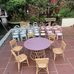 Meilleure vente Ensemble de salle à manger en rotin fait main au design moderne Chaise de patio extérieure pour bébé pour enfants Ensembles de meubles pour hôtels - Product Image 2