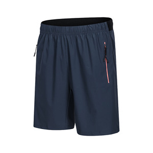 Shorts de sport pour homme à taille mi-haute, séchage rapide, en tissu Oxford respirant, avec devant tricoté et élastique, style Bermuda, pour le fitness et la course à pied - Product Image 1