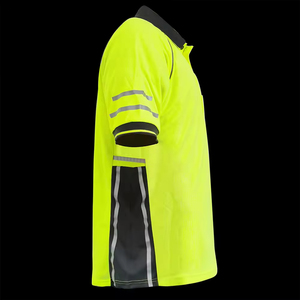 Polo de sécurité OEM avec logo imprimé pour l'été, 100% coton, coupe classique, chemises de sécurité pour agents de sécurité, vêtements de travail, t-shirt - Product Image 4