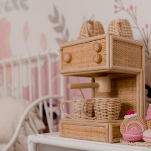 Juguete de cafetera de ratán de precio económico para niños, juguetes creativos de calidad superior para juegos de simulación infantiles - Product Image 6