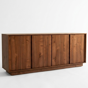 Commode en teck massif Tariva, grain naturel riche, écologique, durable, offrant un grand espace de rangement, pour chambre à coucher, salon, utilisation moderne - Product Image 4