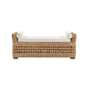 Farmhouse Seagrass Bench Patio for Living Room Modern Bohemian Entryway Bench Chair Home Furniture Made in Vietnam - Product Image 2