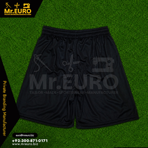 Shorts de football athlétiques mi-longs pour hommes, personnalisés, sublimés, orange uni, respirants, à taille élastique, 100 % polyester - Product Image 6