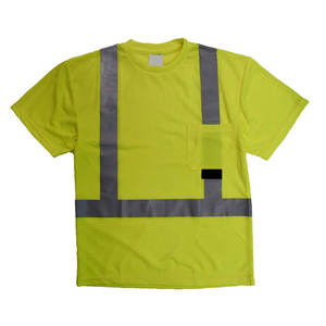 Camiseta de Seguridad Reflectante de Alta Visibilidad ANSI Clase 3 con Logotipo, Transpirable, Ligera, de Poliéster, Ropa de Trabajo OEM ODM GHULAM GOODS SPORTS - Product Image 5