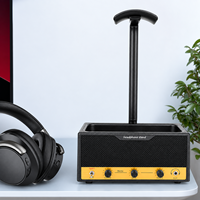 Support de Présentation pour Casque Audio en Plastique Style Rétro, Boîte de Rangement de Bureau, Porte-Stylo