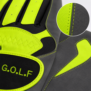 Guantes de Golf G.O.L.F Unisex de Cuero Genuino, Dedos Completos, Antideslizantes, Cierre de Gancho y Bucle, para Deportes y Pesca - Product Image 4