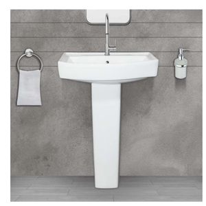 High quality ceramic laundry sink pedestal basin 580x440x830mm bathroom washtub porcelain washing clothes basin freestanding - Product Image 1