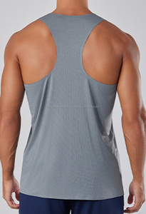 Camiseta Interior para Hombre, Negra, Sin Mangas, Poliéster/Algodón, Color Sólido, Transpirable, Corte Regular - Product Image 4