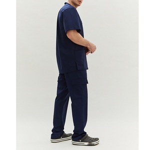 New 2026 Designed Highly Active Medical Scrub Suits Breathable Knitted Fabric Mesh Panels for Extra Ventilation Hospital Uniform - Product Image 2