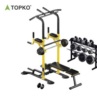 Barre parallèle multifonctionnelle TOPKO de haute qualité pour presse à banc, équipement de fitness pour la maison, barre de traction et station de dips
